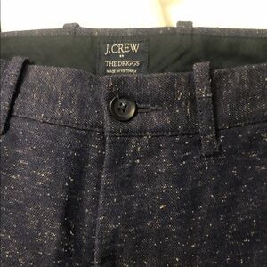 J. Crew Dark Blue Speckled Trousers